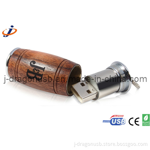 Natural Oak Barrel USB Flash Drive 8GB (JW148)